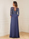 A-Line/Princess Illusion Scoop Appliques Ruched Mother of the Bride Dresses