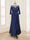 A-Line/Princess Illusion Scoop Appliques Ruched Mother of the Bride Dresses