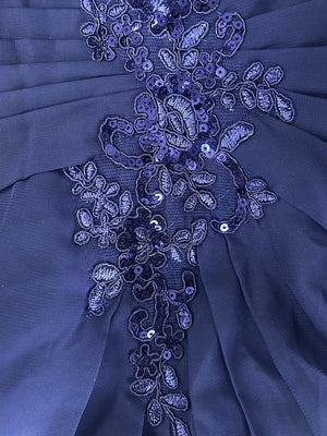 A-Line/Princess Illusion Scoop Appliques Ruched Mother of the Bride Dresses