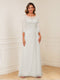 A-Line/Princess Illusion Scoop Appliques Ruched Mother of the Bride Dresses