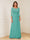 A-Line/Princess Illusion Scoop Appliques Ruched Mother of the Bride Dresses