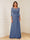 A-Line/Princess Illusion Scoop Appliques Ruched Mother of the Bride Dresses