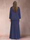 Sheath/Column V-Neck Floor-Length Plus Size Mother of the Bride Dresses With Jacket & Sequins