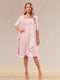 A-Line/Princess Half Sleeves Formal Evening Dresses With Ruffles & Jacket