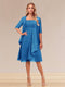 A-Line/Princess Half Sleeves Formal Evening Dresses With Ruffles & Jacket