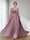A-Line/Princess V-Neck Long Sleeves Chiffon Long Bridesmaid Dresses With Pockets