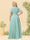 A-Line/Princess V-Neck Sleeveless Chiffon Plus Size Bridesmaid Dresses with Pockets