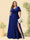 A-Line/Princess V-Neck Sleeveless Chiffon Plus Size Bridesmaid Dresses with Pockets