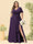 A-Line/Princess V-Neck Sleeveless Chiffon Plus Size Bridesmaid Dresses with Pockets