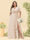 A-Line/Princess V-Neck Sleeveless Chiffon Plus Size Bridesmaid Dresses with Pockets