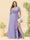 A-Line/Princess V-Neck Sleeveless Chiffon Plus Size Bridesmaid Dresses with Pockets