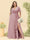 A-Line/Princess V-Neck Sleeveless Chiffon Plus Size Bridesmaid Dresses with Pockets