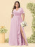 A-Line/Princess V-Neck Sleeveless Chiffon Plus Size Bridesmaid Dresses with Pockets