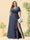 A-Line/Princess V-Neck Sleeveless Chiffon Plus Size Bridesmaid Dresses with Pockets