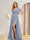 A-Line/Princess V-Neck Long Bridesmaid Dresses with Split Side