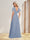 A-Line/Princess V-Neck Long Bridesmaid Dresses with Split Side