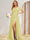 A-Line/Princess V-Neck Long Bridesmaid Dresses with Split Side