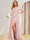 A-Line/Princess V-Neck Long Bridesmaid Dresses with Split Side