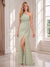 Sheath/Column One-Shoulder Wedding Guest Dresses with Split Side