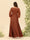 Chiffon A-Line/Princess Scoop Long Sleeves Ankle-Length Bridesmaid Dresses With Split Side