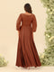 Chiffon A-Line/Princess Scoop Long Sleeves Ankle-Length Bridesmaid Dresses With Split Side