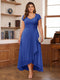 A-Line/Princess Sweetheart Short Sleeves Asymmetrical Plus Size Mother of the Bride Dresses with Appliques & Ruffles