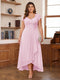 A-Line/Princess Sweetheart Short Sleeves Asymmetrical Plus Size Mother of the Bride Dresses with Appliques & Ruffles