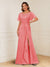 A-Line/Princess Illusion Scoop Appliques Ruched Mother of the Bride Dresses with Split Side