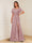 A-Line/Princess Illusion Scoop Appliques Ruched Mother of the Bride Dresses with Split Side