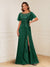A-Line/Princess Illusion Scoop Appliques Ruched Mother of the Bride Dresses with Split Side