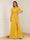 A-Line/Princess Illusion Scoop Appliques Ruched Mother of the Bride Dresses with Split Side