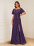 A-Line/Princess Illusion Scoop Appliques Ruched Mother of the Bride Dresses with Split Side