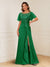 A-Line/Princess Illusion Scoop Appliques Ruched Mother of the Bride Dresses with Split Side