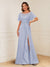 A-Line/Princess Illusion Scoop Appliques Ruched Mother of the Bride Dresses with Split Side