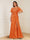 A-Line/Princess Illusion Scoop Appliques Ruched Mother of the Bride Dresses with Split Side