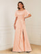 A-Line/Princess Illusion Scoop Appliques Ruched Mother of the Bride Dresses with Split Side