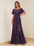 A-Line/Princess Illusion Scoop Appliques Ruched Mother of the Bride Dresses with Split Side