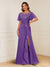 A-Line/Princess Illusion Scoop Appliques Ruched Mother of the Bride Dresses with Split Side
