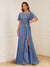 A-Line/Princess Illusion Scoop Appliques Ruched Mother of the Bride Dresses with Split Side