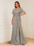 A-Line/Princess Illusion Scoop Appliques Ruched Mother of the Bride Dresses with Split Side