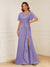 A-Line/Princess Illusion Scoop Appliques Ruched Mother of the Bride Dresses with Split Side
