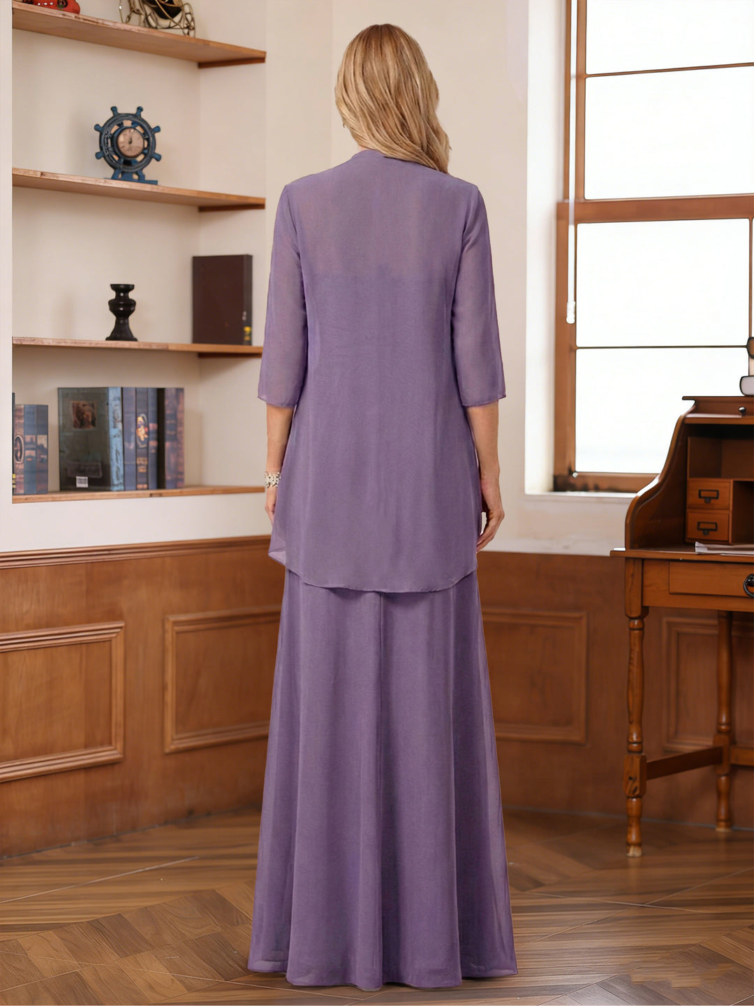 A-Line/Princess Sleeveless Mother of the Bride Dresses With Ruffles &amp; Jacket