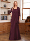 A-Line/Princess Sleeveless Mother of the Bride Dresses With Ruffles & Jacket