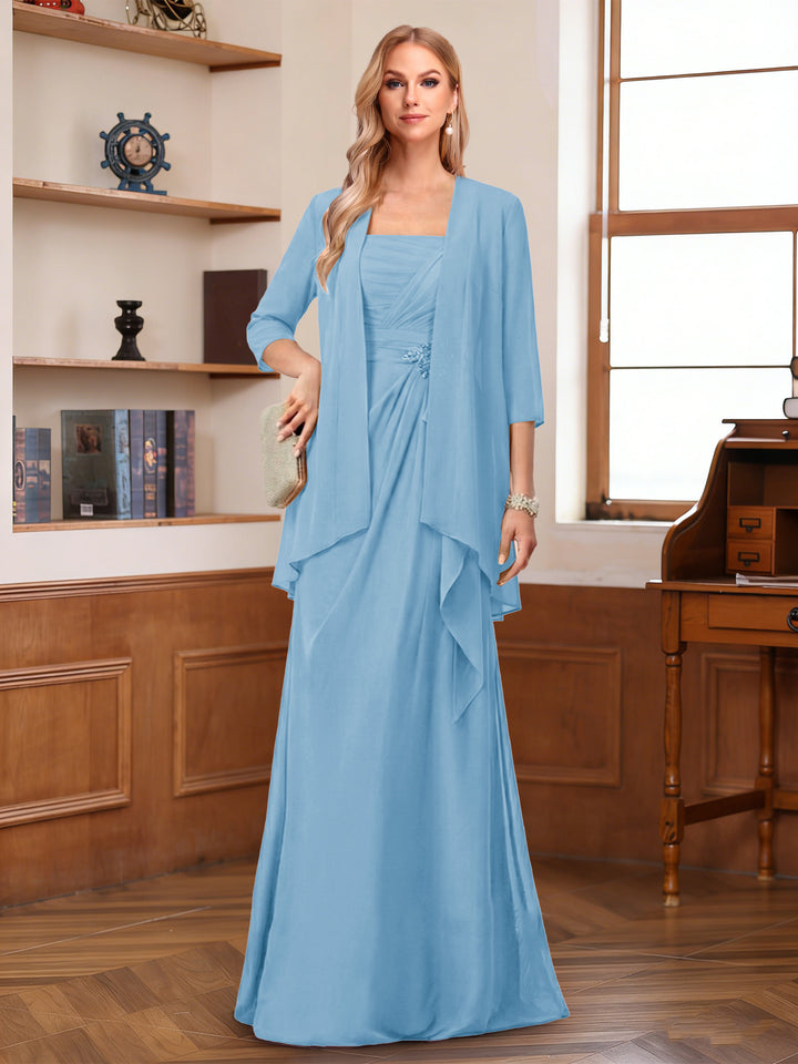 A-Line/Princess Sleeveless Mother of the Bride Dresses With Ruffles &amp; Jacket