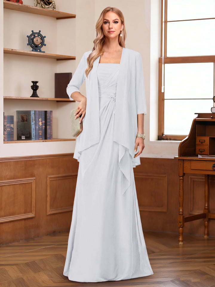 A-Line/Princess Sleeveless Mother of the Bride Dresses With Ruffles &amp; Jacket