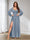 A-Line/Princess Sweetheart Chiffon Long Sleeves Bridesmaid Dresses with Split Side