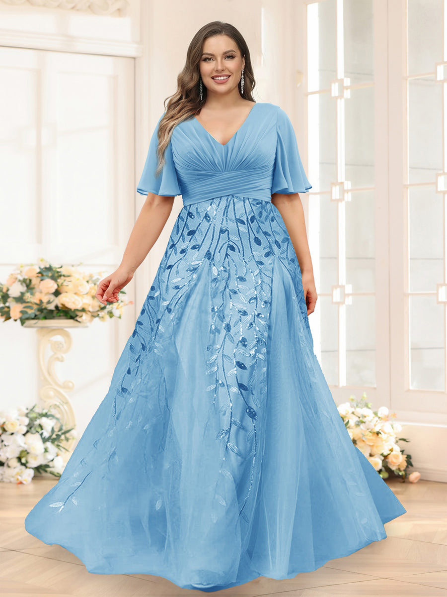 plus size bridesmaid dresses near me Sheath-Column Satin with Sleeves COCOMELODYCB0505PS, Hunter Green creating a silhouette that is both graceful and flattering Lavetir Sky Blue A-Line V-Neck