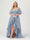 A-Line/Princess Spaghetti Straps Half Sleeves V-Neck Plus Size Bridesmaid Dresses With Ruffles