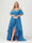 A-Line/Princess Spaghetti Straps Half Sleeves V-Neck Plus Size Bridesmaid Dresses With Ruffles