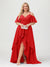 A-Line/Princess Spaghetti Straps Half Sleeves V-Neck Plus Size Bridesmaid Dresses With Ruffles